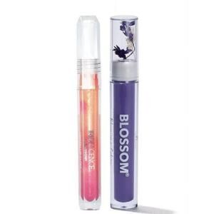 Blossom colored mascara and crystal lip gloss